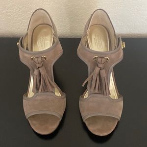 Coach suede heels